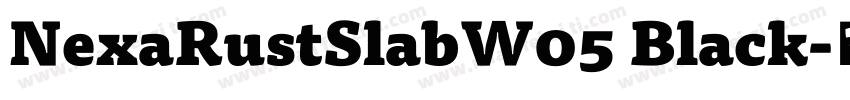 NexaRustSlabW05 Black字体转换